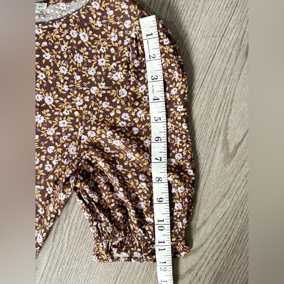 Aerie Small Petite Floral Midi Dress – Puff Sleeves & Scoop Neck, Fits Like M - Picture 9 of 14